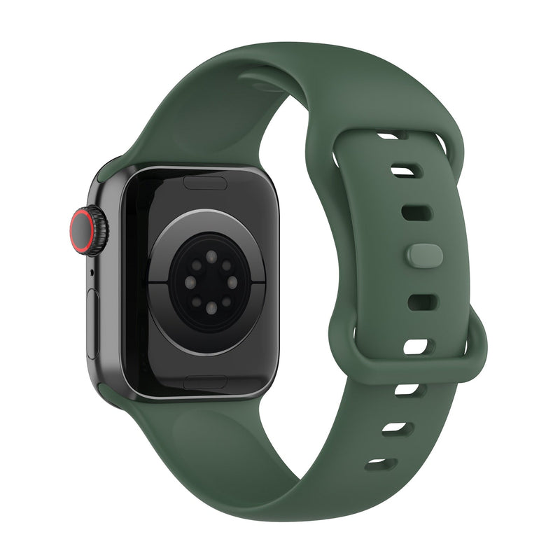 Army Green Silicone Apple Watch Strap