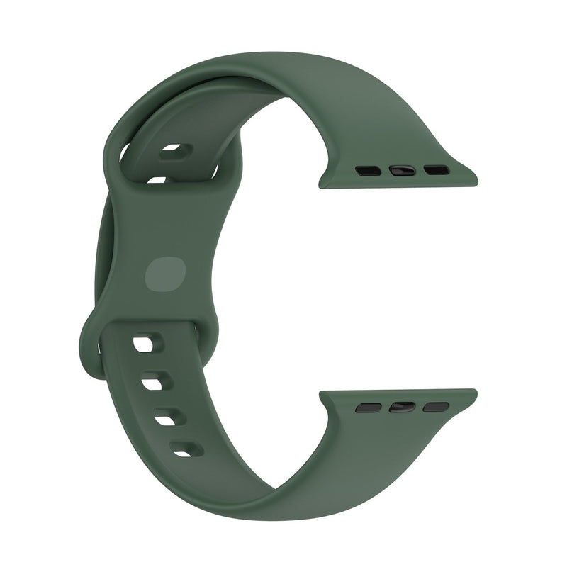 Army Green Silicone Apple Watch Strap