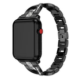 Black Glamorous Metal Apple Watch Strap