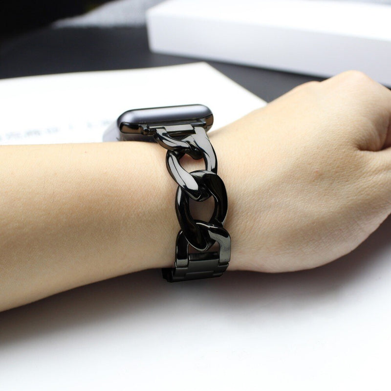 Black Glamorous Metal Apple Watch Strap II