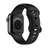 Black Silicone Apple Watch Strap