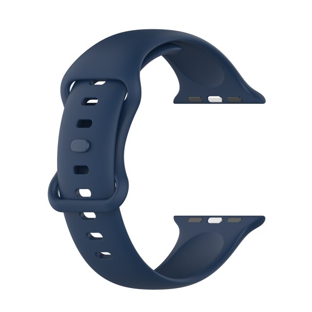 Midnight Blue Silicone Apple Watch Strap