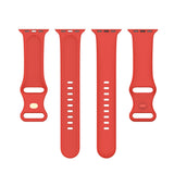 Red Silicone Apple Watch Strap