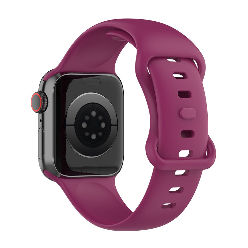 Red Wine Silicone Apple Watch Strap