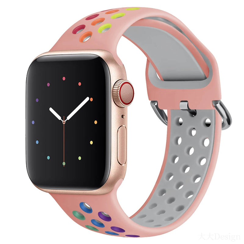 Pink Colours Contemporary Apple Sports Band