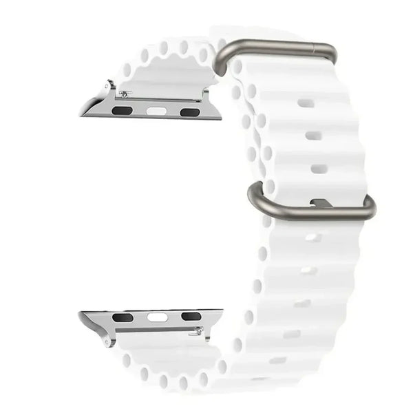 White Oceanic Apple Watch Strap