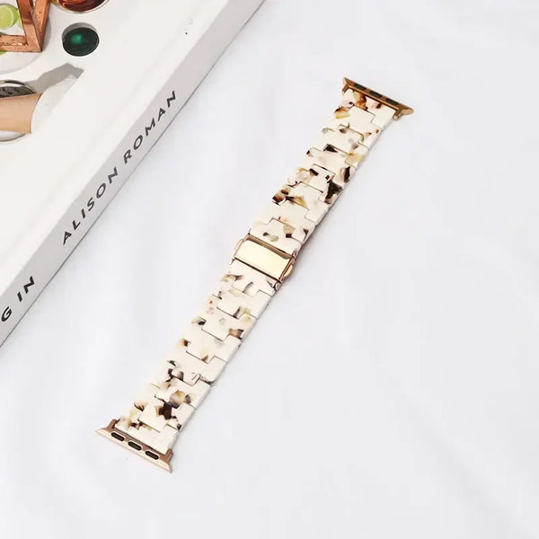 Nougat Luxury Ceramic Apple Watch Strap