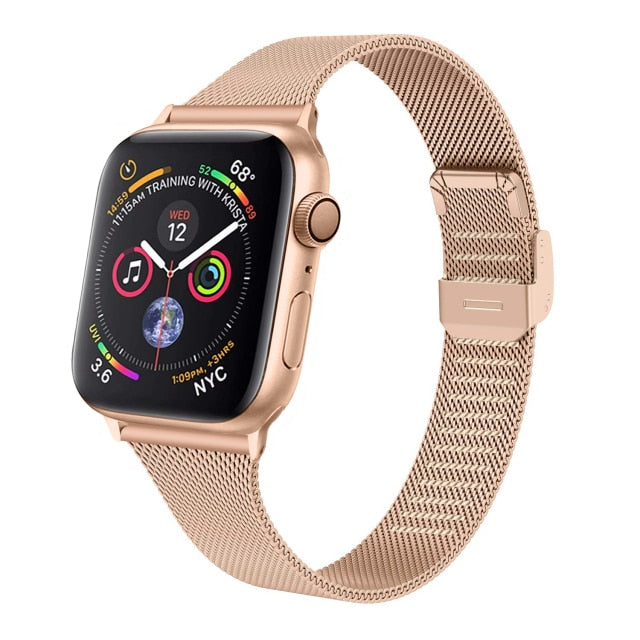 Apple rose hotsell gold milanese loop